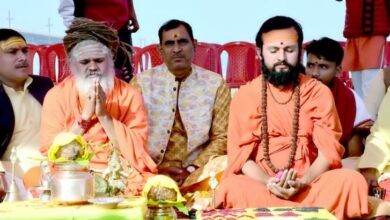 Prayagraj Mahakumbh 2025 Shankaracharya camp bhumi pujan ceremony completed